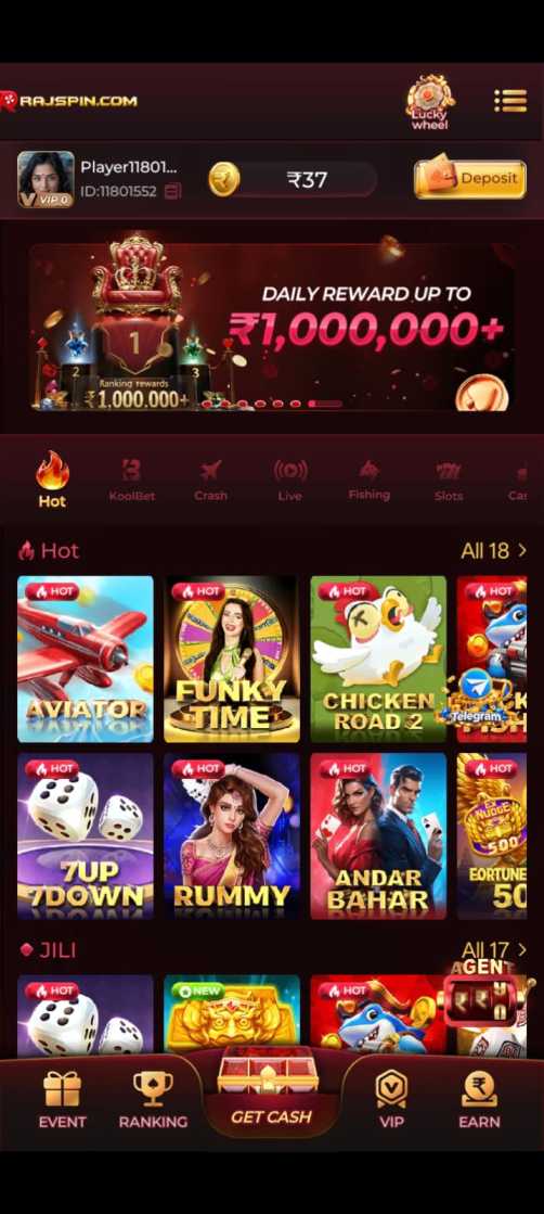 Rajspin App Android download and installation